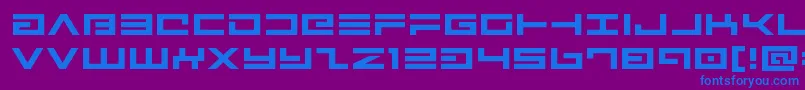 Avengerexpand Font – Blue Fonts on Purple Background