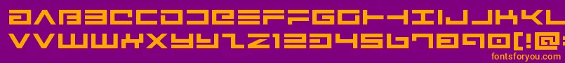 Avengerexpand Font – Orange Fonts on Purple Background