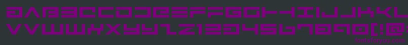 Шрифт Avengerexpand – фиолетовые шрифты на чёрном фоне