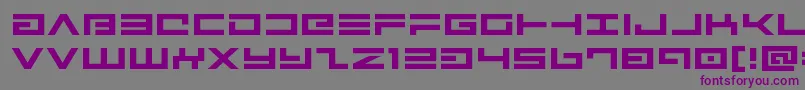 フォントAvengerexpand – 紫色のフォント、灰色の背景