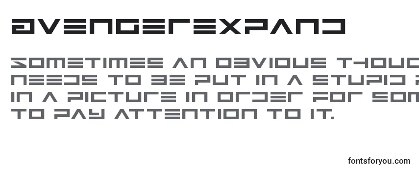 Review of the Avengerexpand Font