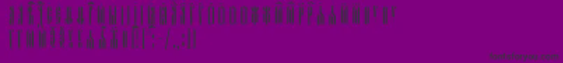KathismaUcsSpacedout Font – Black Fonts on Purple Background