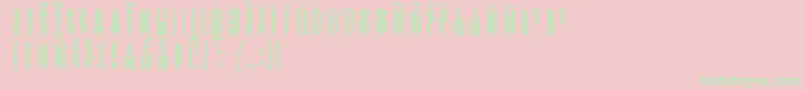 KathismaUcsSpacedout Font – Green Fonts on Pink Background