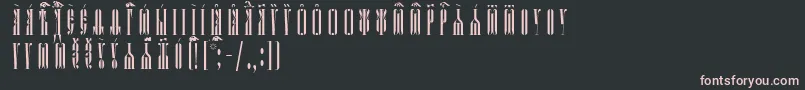 KathismaUcsSpacedout Font – Pink Fonts on Black Background