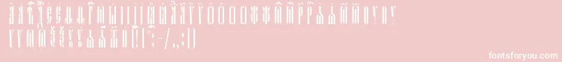 KathismaUcsSpacedout Font – White Fonts on Pink Background