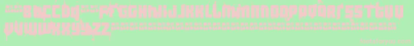 Ft3TheHardWayRmxWhippeddemo Font – Pink Fonts on Green Background