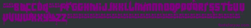 Ft3TheHardWayRmxWhippeddemo-fontti – violetit fontit mustalla taustalla