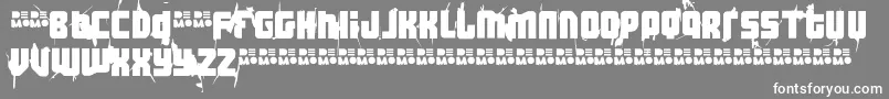 Ft3TheHardWayRmxWhippeddemo Font – White Fonts on Gray Background