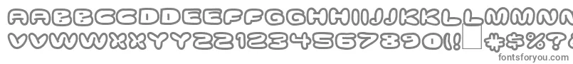 DsDownCyr Font – Gray Fonts on White Background