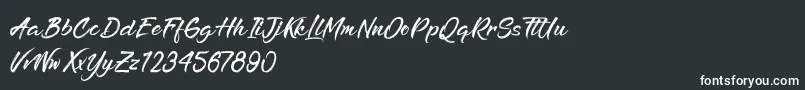 RefreshenAndSoftening-Schriftart – Weiße Schriften
