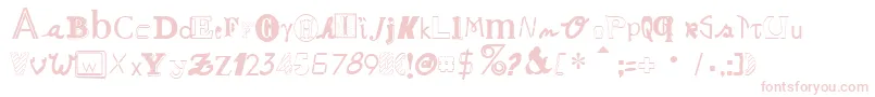 RansomNotesNormal-Schriftart – Rosa Schriften