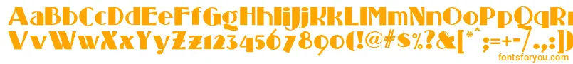 Standingroomonlynf-Schriftart – Orangefarbene Schriften