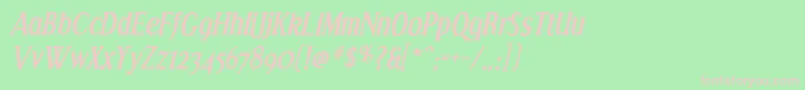 EffloresceBdIt Font – Pink Fonts on Green Background
