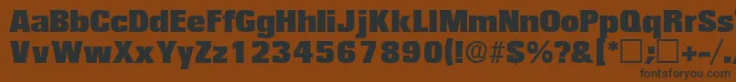 VariatdisplaysskRegular Font – Black Fonts on Brown Background