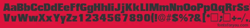 VariatdisplaysskRegular Font – Black Fonts on Red Background