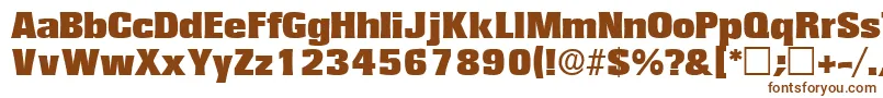 VariatdisplaysskRegular Font – Brown Fonts on White Background