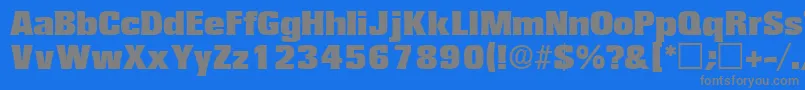 VariatdisplaysskRegular Font – Gray Fonts on Blue Background