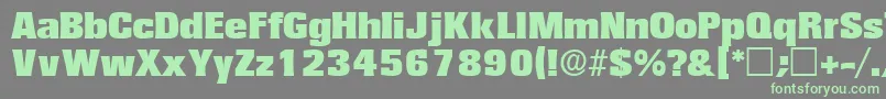 VariatdisplaysskRegular Font – Green Fonts on Gray Background