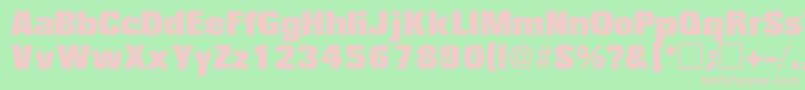 VariatdisplaysskRegular Font – Pink Fonts on Green Background