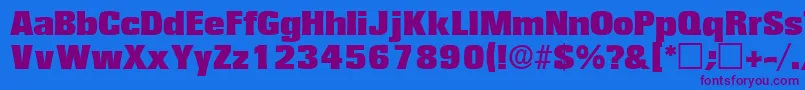 VariatdisplaysskRegular Font – Purple Fonts on Blue Background