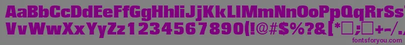 VariatdisplaysskRegular Font – Purple Fonts on Gray Background