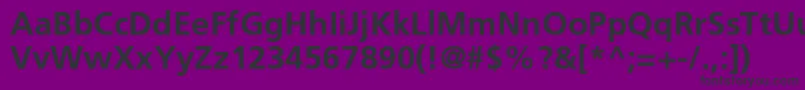 FrutigerltstdBold Font – Black Fonts on Purple Background