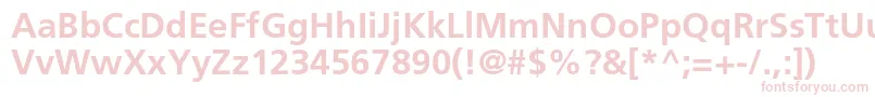 FrutigerltstdBold Font – Pink Fonts on White Background