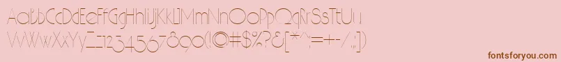 Hair Font – Brown Fonts on Pink Background