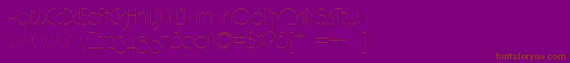 Hair Font – Brown Fonts on Purple Background