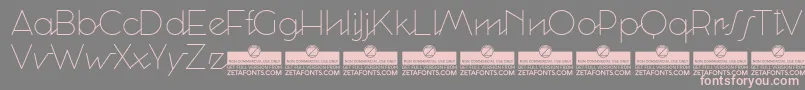 CocosignumCorsivoItalicoUltraLightTrial Font – Pink Fonts on Gray Background