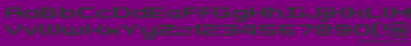 フォントGrixelKyrou5WideBold – 紫の背景に黒い文字