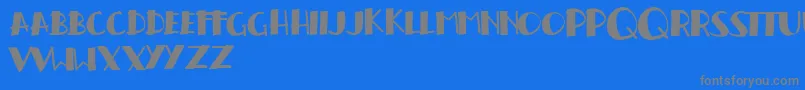 Handrelief Font – Gray Fonts on Blue Background