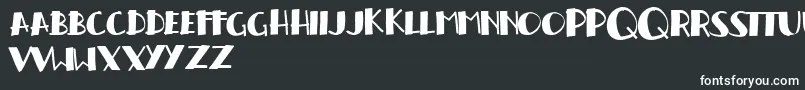 Handrelief Font – White Fonts on Black Background