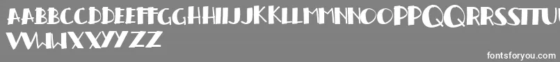 Handrelief Font – White Fonts on Gray Background
