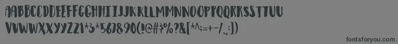 フォントObservantdemo – 黒い文字の灰色の背景