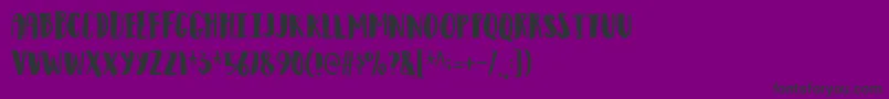 Observantdemo Font – Black Fonts on Purple Background