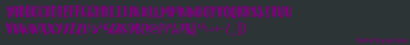 Observantdemo Font – Purple Fonts on Black Background
