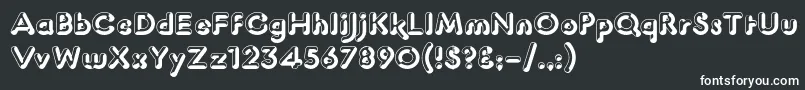 フォントK22LuciferNo.1 – 黒い背景に白い文字