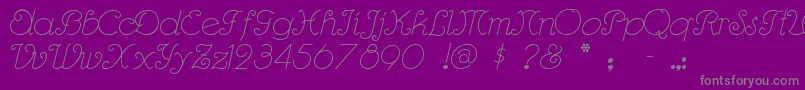Шрифт Rhumbasc – серые шрифты на фиолетовом фоне