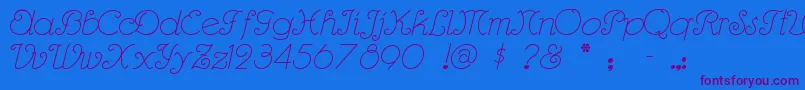 Подробнее о шрифте Rhumbasc Шрифт Rhumbasc – фиолетовые шрифты на синем фоне