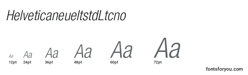 Größen der Schriftart HelveticaneueltstdLtcno