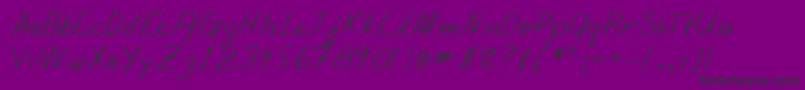 Lehn065 Font – Black Fonts on Purple Background