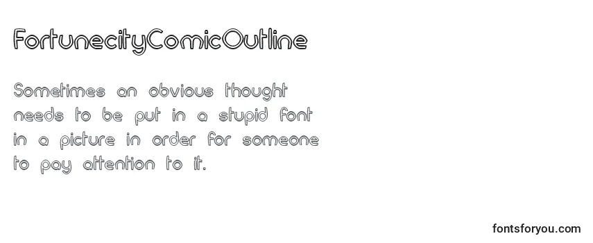 FortunecityComicOutline Font