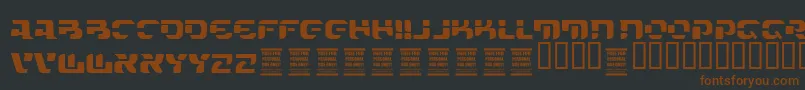 VtksFuture Font – Brown Fonts on Black Background