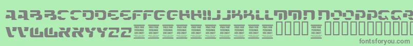 VtksFuture Font – Gray Fonts on Green Background
