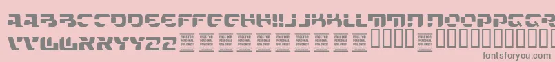 VtksFuture Font – Gray Fonts on Pink Background
