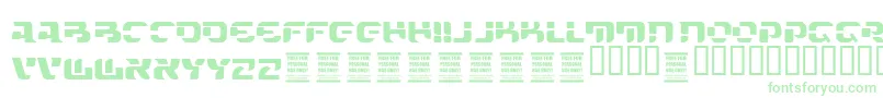 Шрифт VtksFuture – зелёные шрифты на белом фоне