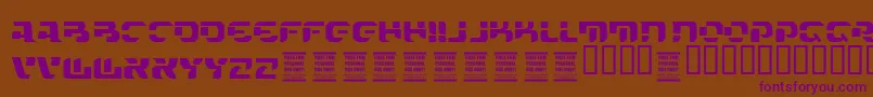 VtksFuture Font – Purple Fonts on Brown Background