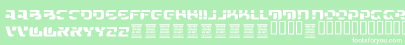 VtksFuture Font – White Fonts on Green Background