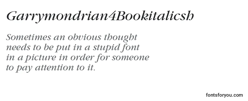 Garrymondrian4Bookitalicsh Font